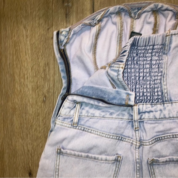 Wild Fable Women’s Tube Cargo Denim Jumpsuit in Lavender | Size Small - Picture 7 of 13